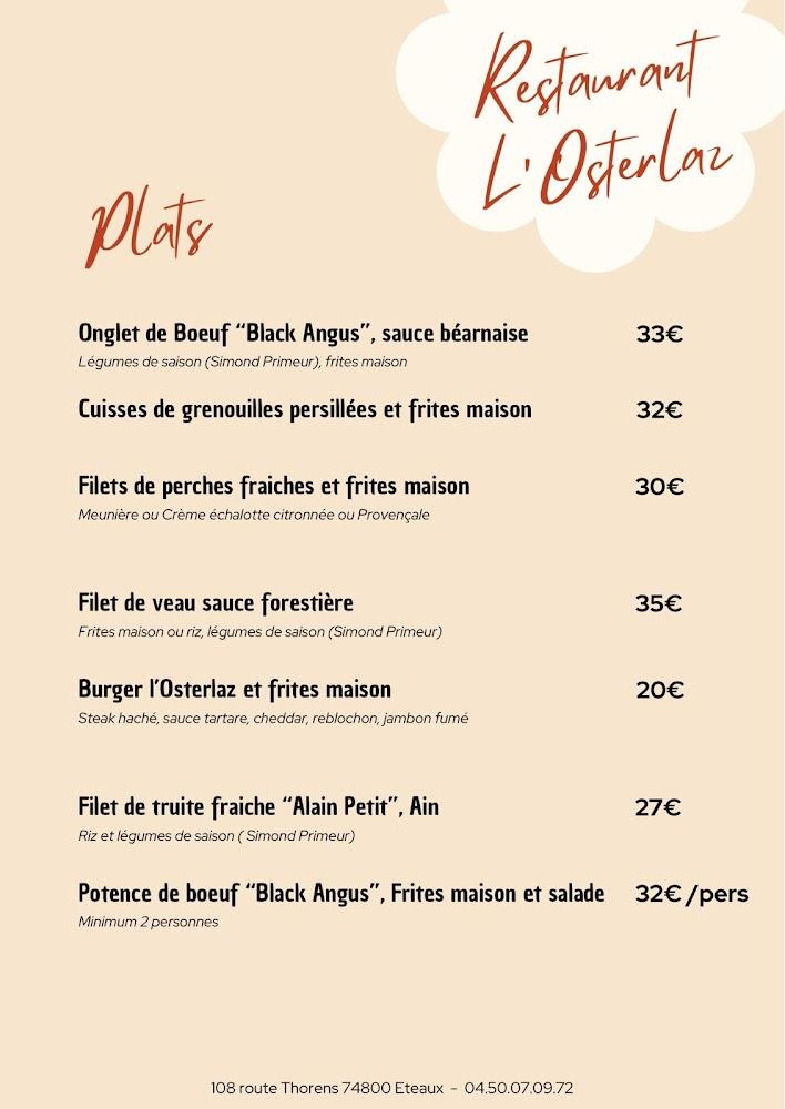 L'Osterlaz - Menu Image 4